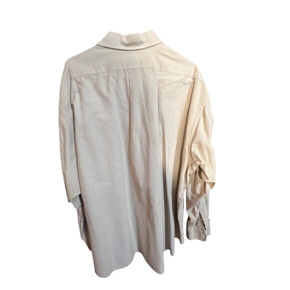 Ralph Lauren Mens XL Beige Big Shirt‎ 100% Cotton Long Sleeve Button-Up - Picture 2 of 4